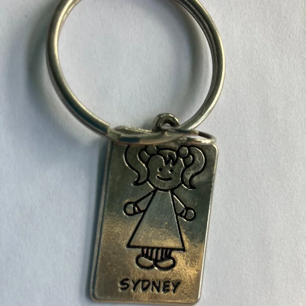 SYDNEY Charm Silver Tone 1.5